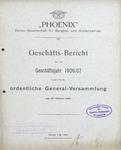 Vorschaubild von Geschäfts-Bericht der Phoenix, Aktien-Gesellschaft für Bergbau und Hüttenbetrieb