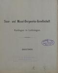 Vorschaubild von Bericht der Saar- und Mosel-Bergwerks-Gesellschaft zu Karlingen in Lothringen über das Geschäftsjahr ...