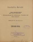 Vorschaubild von Geschäfts-Bericht der Panzer Aktiengesellschaft Berlin