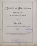 Vorschaubild von Bericht der Maschinen- und Armaturenfabrik vorm. H. Breuer & Co.