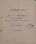 Vorschaubild von Geschäfts-Bericht der Archimedes Actien-Gesellschaft für Stahl- und Eisenindustrie in Berlin und Breslau