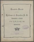 Geschäfts-Bericht der Firma Kollmar & Jourdan A.-G.