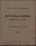 Vorschaubild von Geschäftsbericht der Berlin-Gubener Hutfabrik-Aktiengesellschaft, Vormals A. Cohn