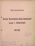 Vorschaubild von Geschäftsbericht der Berliner Maschinenbau-Aktien-Gesellschaft vormals L. Schwartzkopff