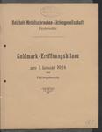 Bericht der F. Reichelt Aktiengesellschaft, Hamburg