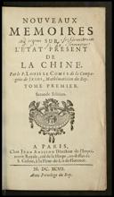 [Nouveaux mémoires sur l'état présent de la Chine]