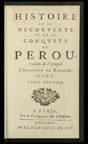 [Histoire de la découverte et de la conquête du Pérou]