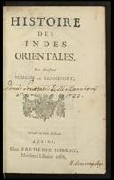 Histoire Des Indes Orientales