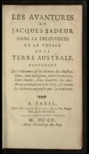 Les avantures de Jacques Sadeur dans la découverte et le voiage de la Terre australe