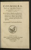 Cosmographia Francisci Mavrolyci ...