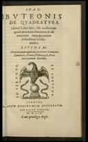 Ioan. Bvteonis De qvadratvra circuli libri duo