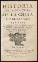 Historia De La Conqvista De La China Por El Tartaro