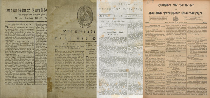 Vorschaubild Historische Zeitungen